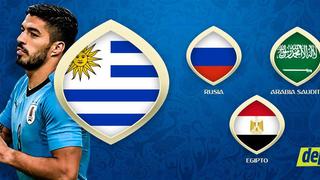 ¡Saca la agenda! Fixture, horarios y canales de todos sus partidos de Uruguay en la fase de grupos