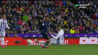 Pudo terminar peor: la brutal falta contra Rodrygo que casi lo lesiona de gravedad en el Real Madrid-Valladolid [VIDEO]