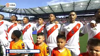 ¡Con toda la ilusión! Así se entonó el himno de Perú previo al partido ante Canadá