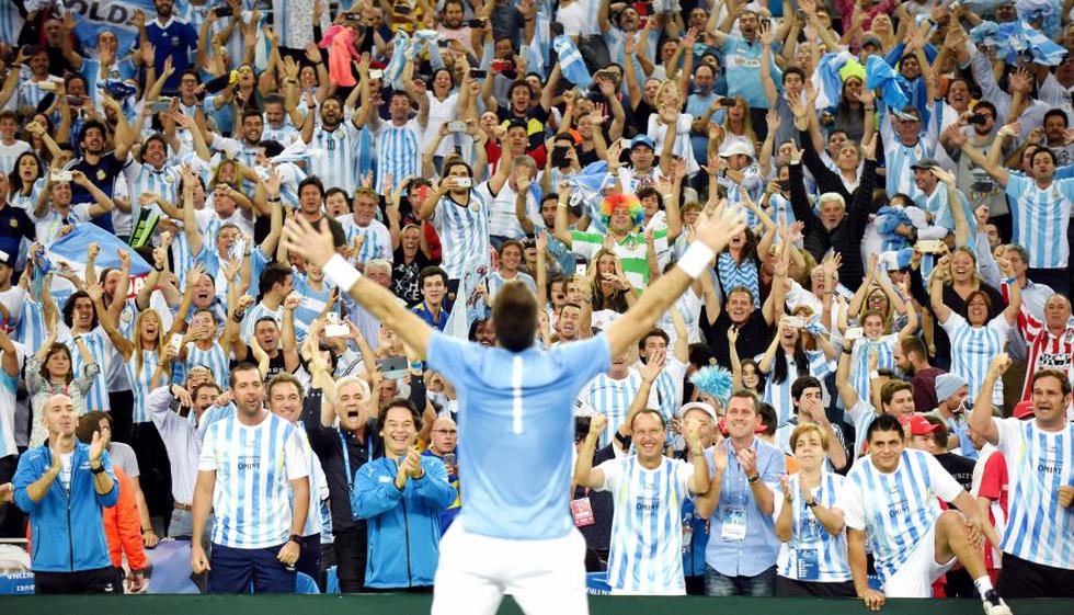 Argentina se coronó por primera vez en su historia campeón de la Copa Davis. (AFP)