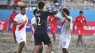 Perú venció a Chile en penales en su último partido de la Copa América de Fútbol Playa