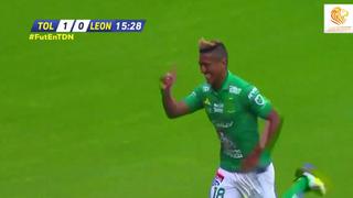 Con la cabeza: Pedro Aquino marcó golazo con León ante Toluca en la Liga MX [VIDEO]