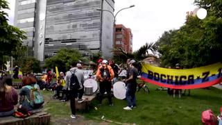 Aficionados protestan contra Copa América en Colombia