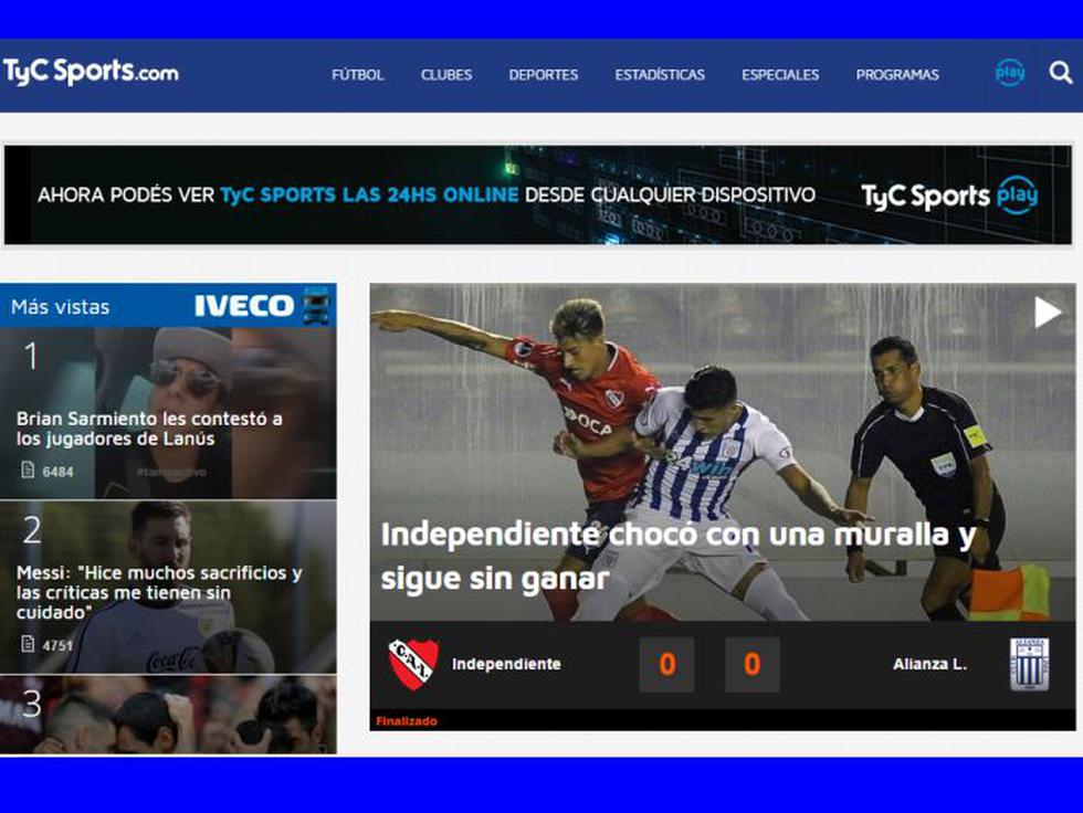 Así informó la prensa argentina sobre el empate de Alianza Lima e Independiente.