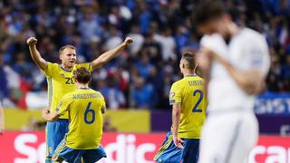 Cierren todo: el golazo de media cancha de Suecia para vencer en el último minuto a Francia [VIDEO]