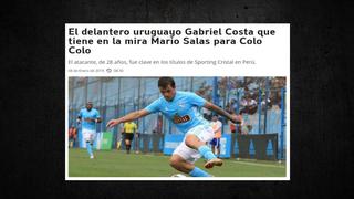 ¿Gabriel Costa se va a Colo Colo? Así informó la prensa de Chile [FOTOS]