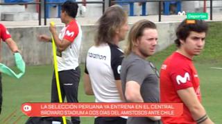 Hijo de Ricardo Gareca acompañó al 'Tigre' en las prácticas a poco del Perú vs. Chile | VIDEO