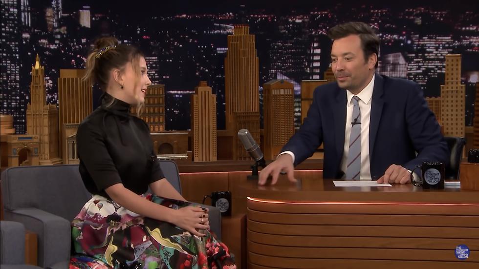 Millie Bobby Brown sorprende al cantar durante el show de Jimmy Fallon (Foto: Captura de pantalla)