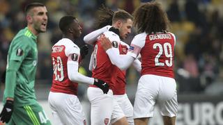 A ritmo de entrenamiento: Arsenal goleó al Vorskla por el Grupo E de la Europa League