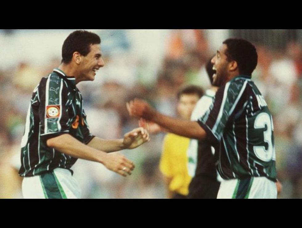 Claudio Pizarro y Ailton en el Werder Bremen (Bundesliga).