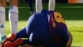 Deja todo por su equipo: heroico corte de Iniesta tras 'blooper' de Cristiano que pudo sacarlo del partido