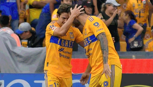 Con autogol de Rodríguez y un tanto de Luis Quiñones, Tigres venció a Santos. (Foto: Liga MX)