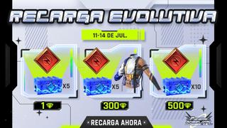 Free Fire está regalando loot exclusivo con el “Recarga Evolutiva” y así podrás llevártelo