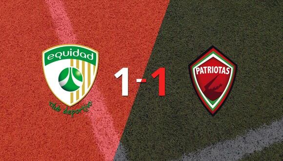 La Equidad y Patriotas FC empataron 1 a 1