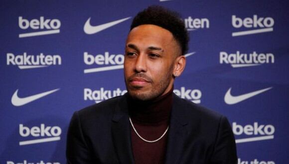 Aubameyang fue presentado como refuerzo de Barcelona. (Foto: Reuters)