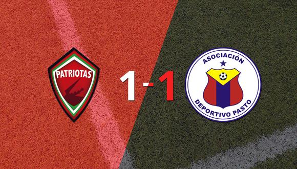 Patriotas FC y Pasto empataron 1 a 1