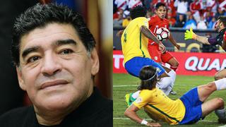 Diego Maradona opinó sobre gol de Ruidíaz que costó eliminación de Brasil