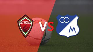 Termina el primer tiempo con una victoria para Millonarios vs Patriotas FC por 1-0