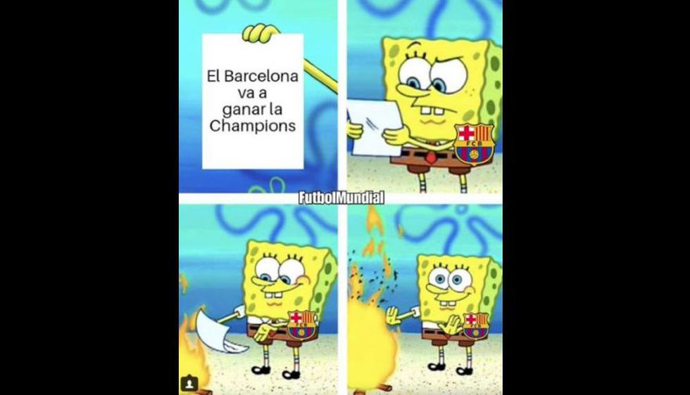 Los mejores memes del Barcelona-Roma por la vuelta de cuartos de final de Champions League. (Difusión)