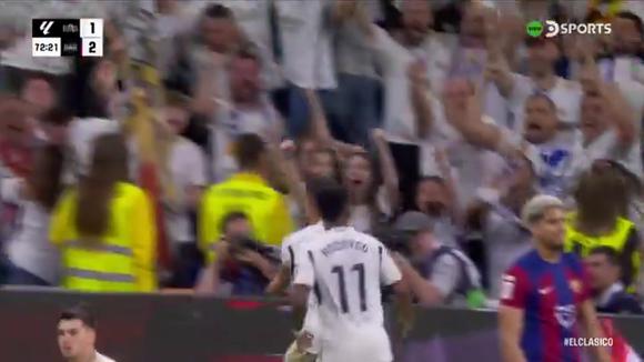 Gol de Lucas Vázquez para el 2-2 de Real Madrid vs. Barcelona. (Video: DSports)