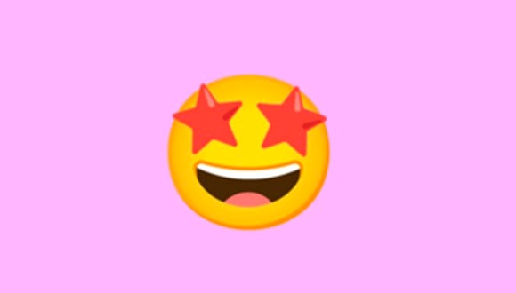 ¿Quieres saber realmente qué es lo que significa el emoji con estrellas en los ojos en WhatsApp? Aquí te lo contamos. (Foto: Emojipedia)