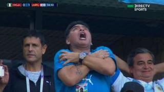 ¡Se transformó! La increíble reacción de Maradona tras el primer gol de Messi en Rusia 2018 [VIDEO]