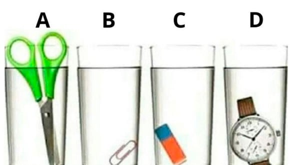 Tienes que pensar y luego de unos segundos determinar cuál es el vaso que está más lleno en este reto viral.| Foto: Cortesía genial.guru