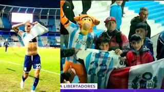 Paolo Guerrero le regala su camiseta a pequeño fanático de Racing tras victoria en Copa Libertadores
