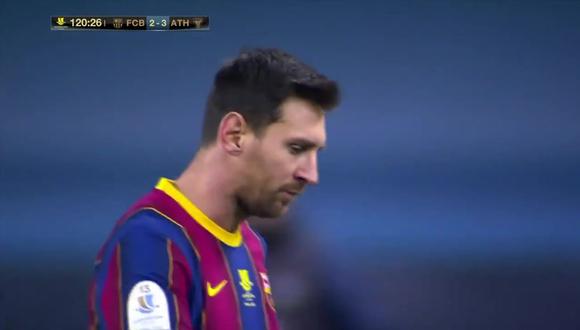 Tarjeta roja a Lionel Messi en Barcelona vs. Athletic Club EN VIVO: del argentino por agresión | Supercopa de España VIDEO nczd FUTBOL-INTERNACIONAL | DEPOR