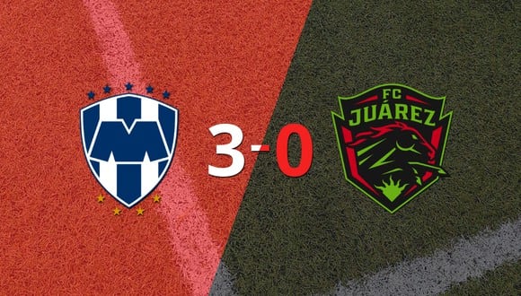 CF Monterrey liquidó en su casa a FC Juárez por 3 a 0