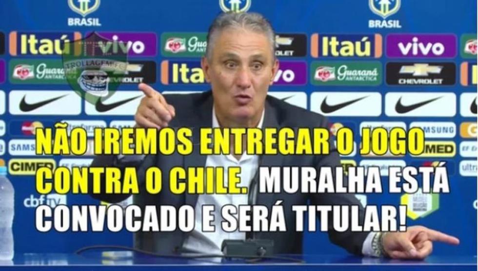 Los mejores memes de la previa entre Chile y Brasil.