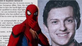 Marvel: “Spider-Man: Far From Home” comparte material inédito sobre Peter Parker