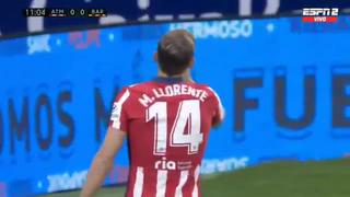¡La estrelló en el travesaño! Llorente estuvo cerca del 1-0 en el Atlético vs. Barcelona [VIDEO]