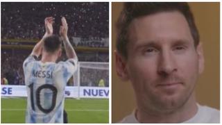 Emoción: Messi, casi hasta las lágrimas al recordar ovación en La Bombonera [VIDEO]