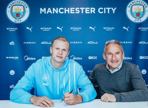 Erling Haaland firmó contrato hasta 2027. (Foto: Manchester City)