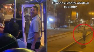 Video Viral: Chofer detiene su cúster al darse cuenta que se había olvidado de su cobrador