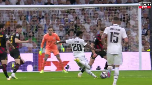 Vinicius marcó el 1-0 en el Real Madrid vs. Manchester City. (Video: ESPN)