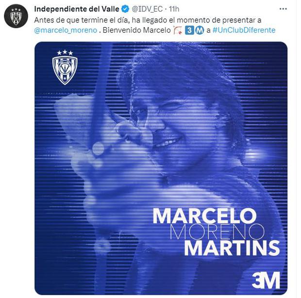 El anuncio oficial de la llegada de Martins.