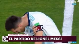 La pasó muy mal: Messi volvió a sufrir arcadas y tuvo que recibir ayuda desde el banquillo [VIDEO]