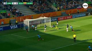 Marcó el hombre del Barça: gol de Araújo para el 1-0 del Ecuador vs Uruguay por Mundial Sub 20 [VIDEO]