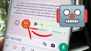 WhatsApp: cómo enviar un mensaje de audio con voz de robot