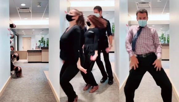 Un video viral muestra la celebración de una joven instructora de baile al volver a su centro de labores con sus compañeros en Estados Unidos. | Crédito: sashasashkasasha / TikTok.