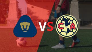 Pumas UNAM y Club América se mantienen sin goles al finalizar el primer tiempo