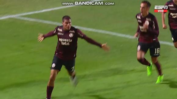 Alexander Succar anotó el 1-0 de Universitario vs. Gimnasia. (Video: ESPN)