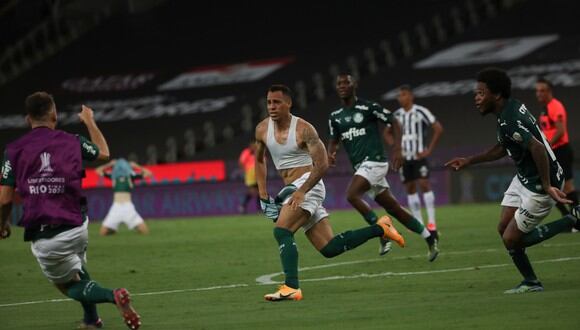 Palmeiras venció a Santos por la mínima diferencia y se llevó la Copa Libertadores 2020. | Foto: AFP