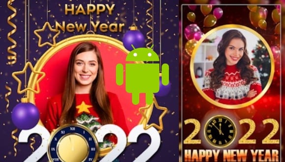 Tus saludos por el Año Nuevo 2022 serán diferentes y creativos con estas aplicaciones (Foto: NewYear Photo Frames 2022 / Google Play)
