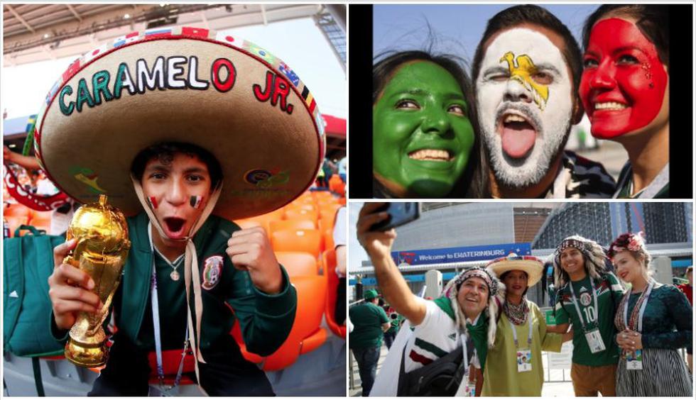 Las mejores postales de los hinchas en la previa del México vs. Suecia por el Mundial 2018. (Getty Images / AFP / Reuters)