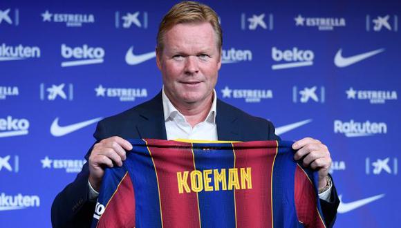 Ronald Koeman firmó contrato con el Barcelona por dos años. (Foto: AFP)