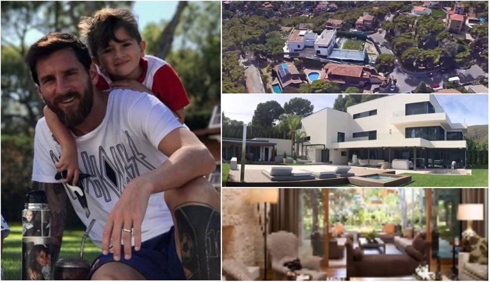 Filtran en un viral de Facebook el interior y exterior de la lujosa casa de Lionel Messi.