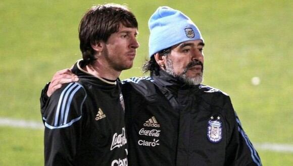 La comparación de Roberto Ayala entre Diego Maradona y Lionel Messi. (Foto: EFE)